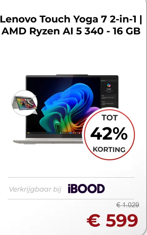 Aanbieding: Lenovo Touch Yoga 7 2-in-1