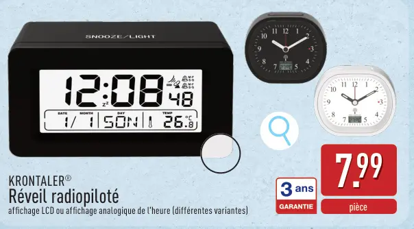 Offre: Réveil radiopiloté