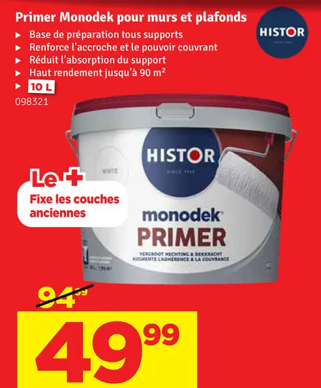 Promotie: Primer Monodek pour murs et plafonds