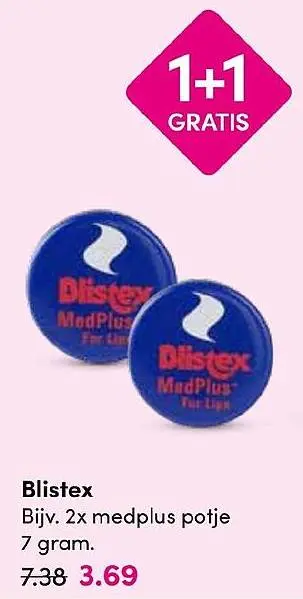 Aanbieding: Blistex medplus potje