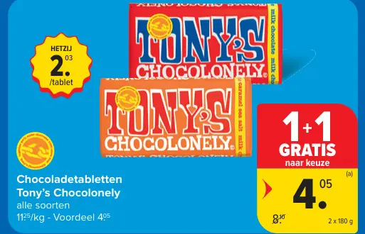 Promotie: Chocoladetabletten