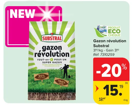 Offre: Gazon révolution