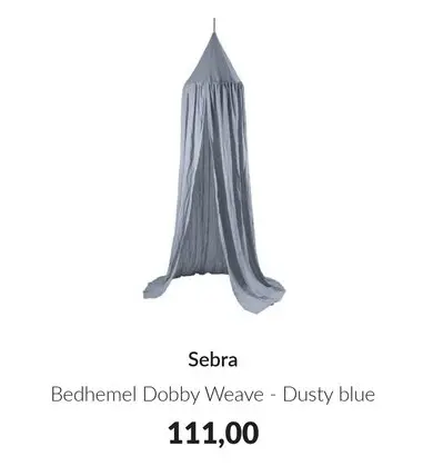 Aanbieding: Bedhemel Dobby Weave - Dusty blue