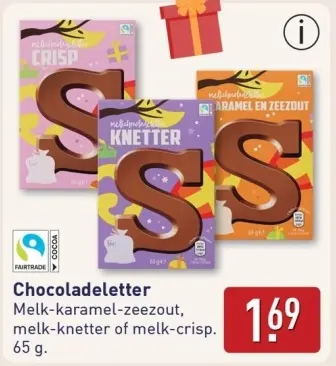 Aanbieding: Chocoladeletter