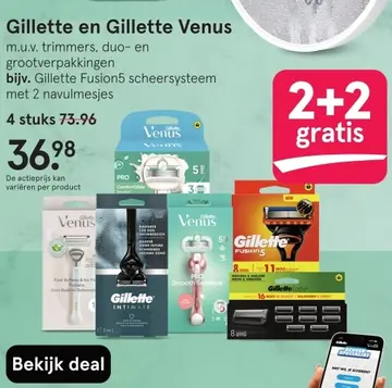 Aanbieding: Gillette en Gillette Venus