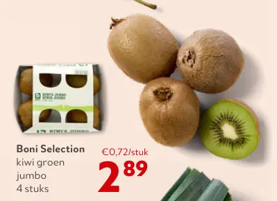 Promotie: Kiwi groen jumbo