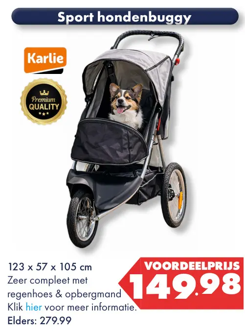 Aanbieding: Sport hondenbuggy
