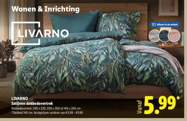 Aanbieding: Satijnen dekbedovertrek