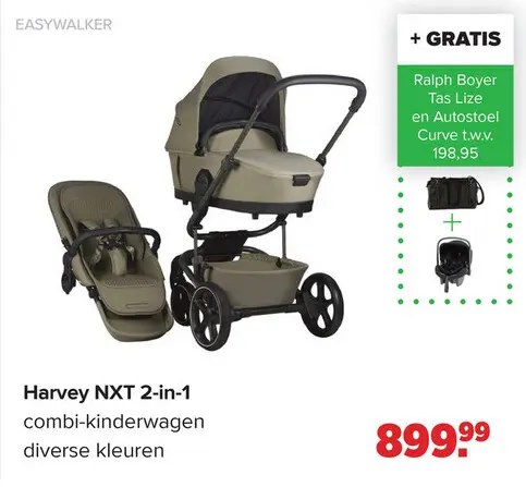 Promotie: Harvey NXT 2-in-1 combi-kinderwagen