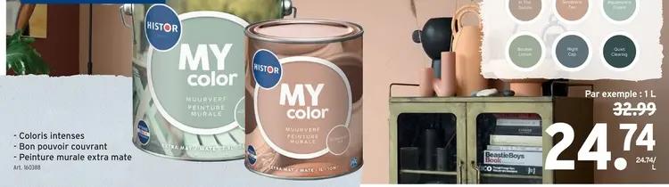 Offre: Histor MY color Peinture murale extra mate