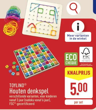 Aanbieding: Houten denkspel