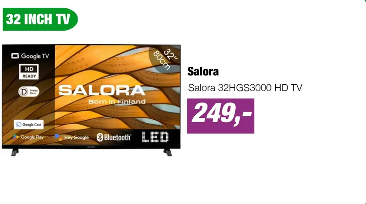 Aanbieding: Salora 32HGS3000 HD TV