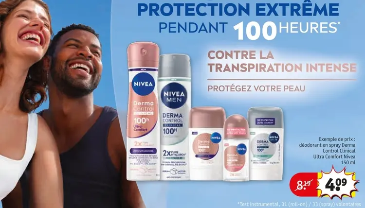 Offre: Déodorant en spray Derma Control Clinical Ultra Comfort