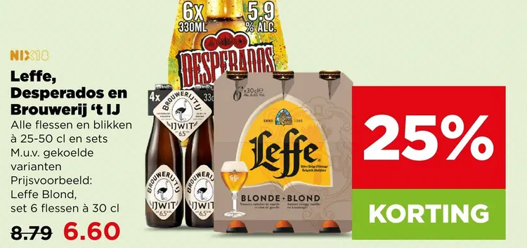 Aanbieding: Leffe, Desperados en Brouwerij 't IJ