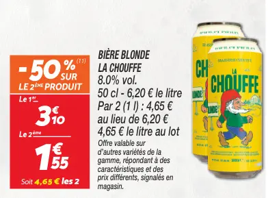 Offre: Bière blonde