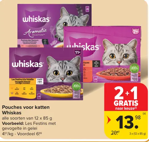 Promotie: Pouches voor katten