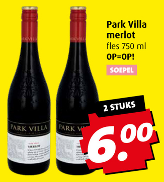 Aanbieding: Park Villa merlot