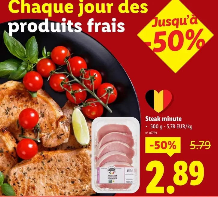 Offre: Steak minute