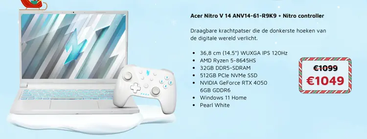 Aanbieding: Nitro V 14 ANV14-61-R9K9 + Nitro controller