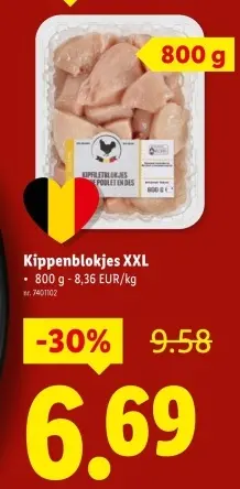 Promotie: Kippenblokjes XXL