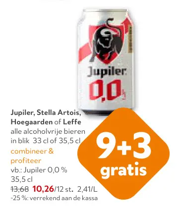 Promotie: Jupiler 0,0%