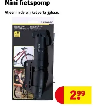 Aanbieding: Mini fietspomp