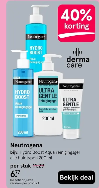 Aanbieding: Hydro Boost Aqua reinigingsgel