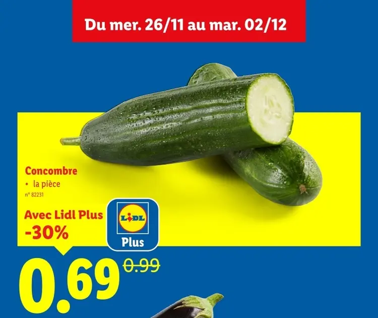 Offre: Concombre