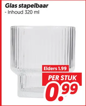 Glas stapelbaar