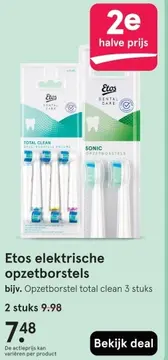 Aanbieding: Etos elektrische opzetborstels