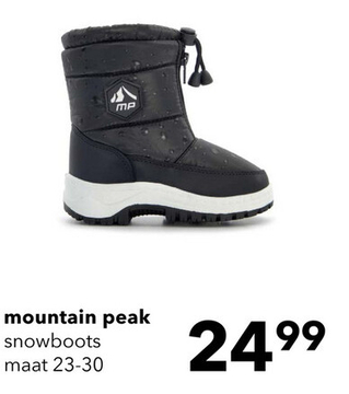 Aanbieding: Mountain Peak gevoerde kinder snowboots zwart