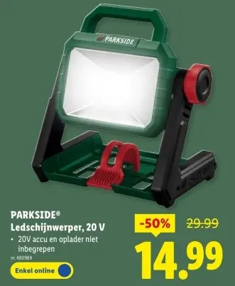 Promotie: Ledschijnwerper, 20 V