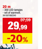 Aanbieding: Lichtsnoer Sparklelight 20m warm wit