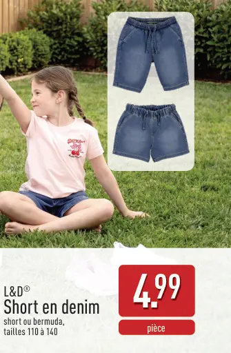 Offre: Short en denim