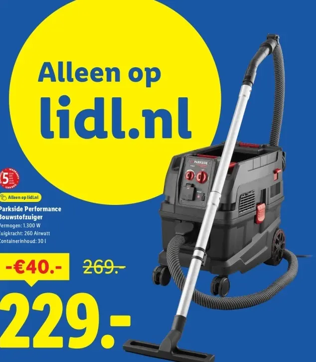 Aanbieding: Bouwstofzuiger