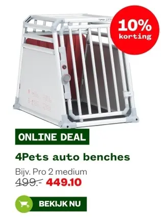 Aanbieding: 4Pets auto benches