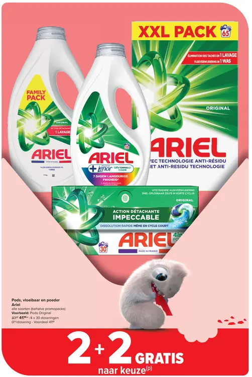 Promotie: Pods, vloeibaar en poeder