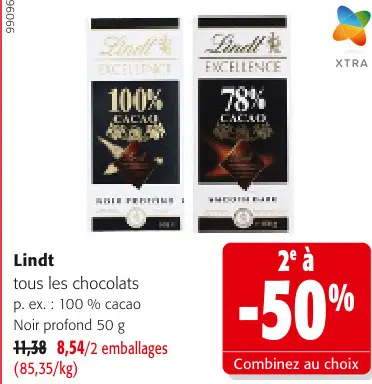 Offre: tous les chocolats