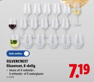 Promotie: Glazenset, 6-delig