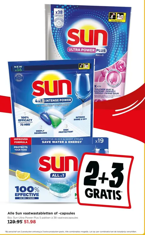 Aanbieding: Alle Sun vaatwastabletten of -capsules