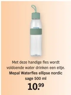 Aanbieding: Mepal Waterfles ellipse nordic sage