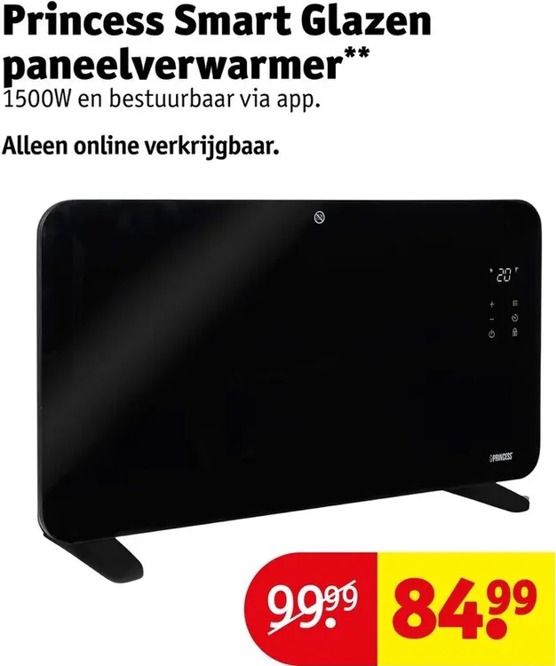 Aanbieding: Smart Glazen paneelverwarmer