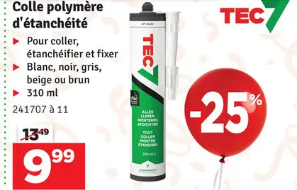 Offre: Colle polymère d'étanchéité