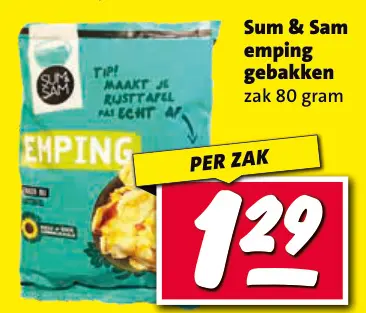 Aanbieding: emping gebakken