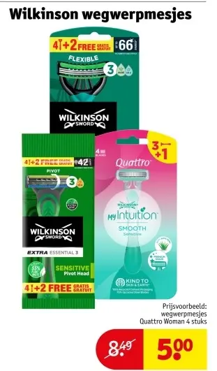 Aanbieding: Wilkinson wegwerpmesjes