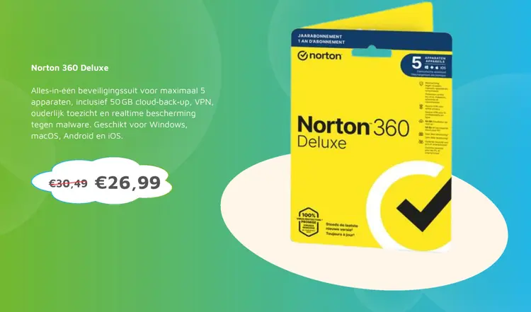 Aanbieding: Norton 360 Deluxe