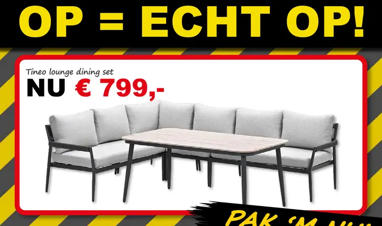 Aanbieding: Tineo lounge dining set
