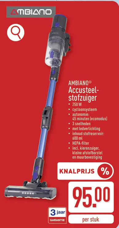 Promotie: Accusteel-stofzuiger