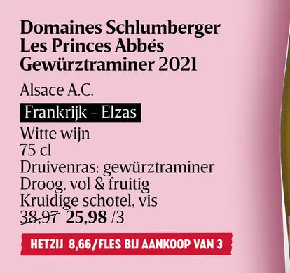 Aanbieding: Domaines Schlumberger Les Princes Abbés