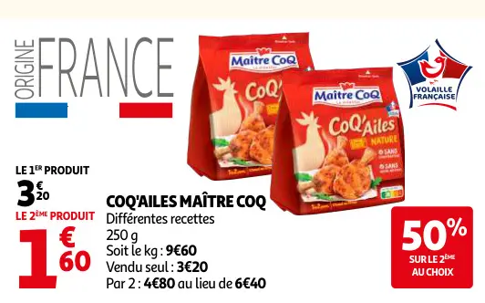 Offre: Coq'ailes